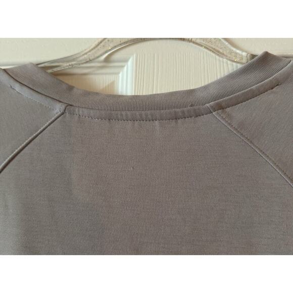 ATHLETA Seasoft Long Sleeve Dress Womens Pullover Pockets Tinsel Gray Size M/T - Picture 8 of 8
